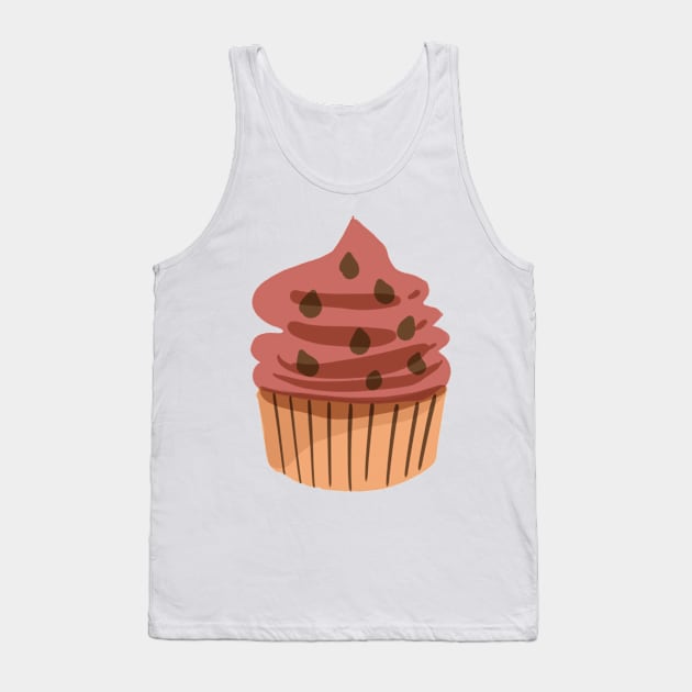 Chocolate cupcake cute graphic cooking sweet pastel style Tank Top by meisanmui